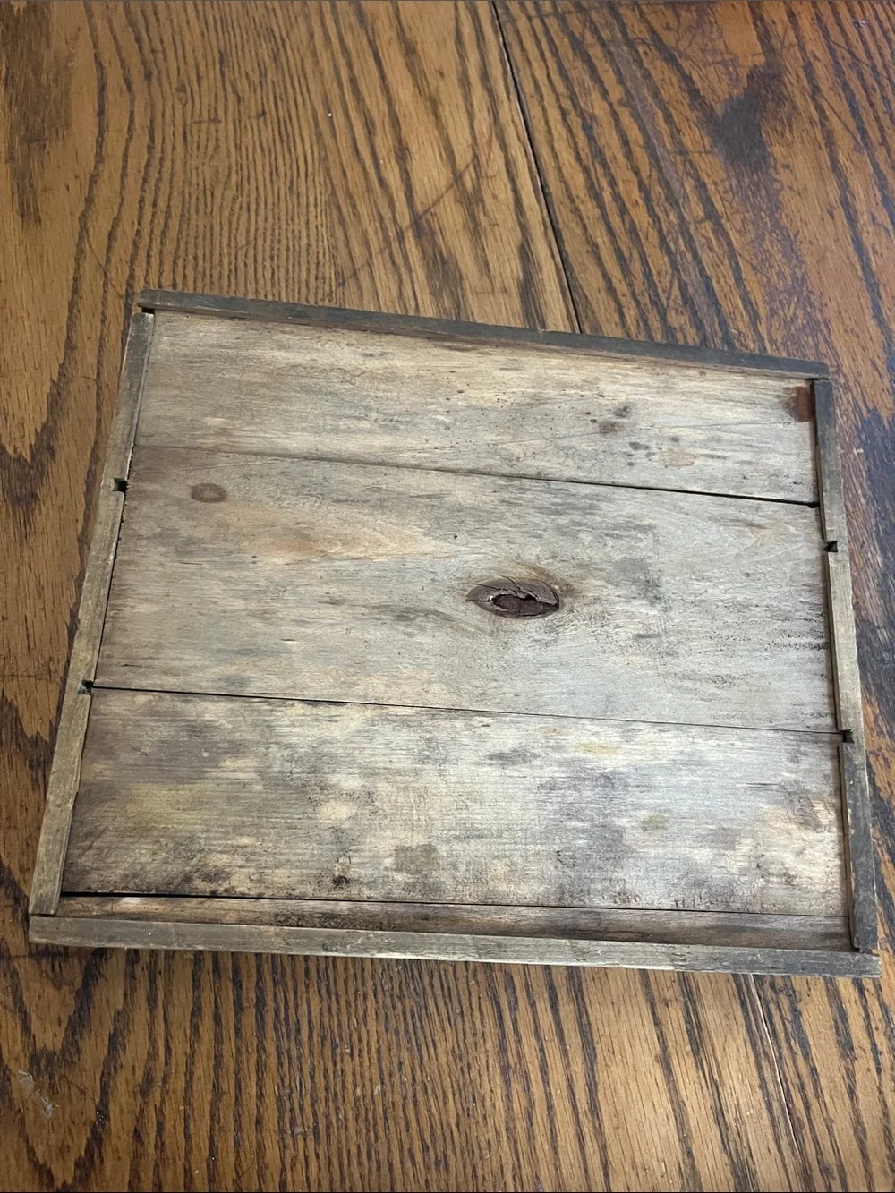 Vintage Wooden  Organizer Tray - Rustic Brown
